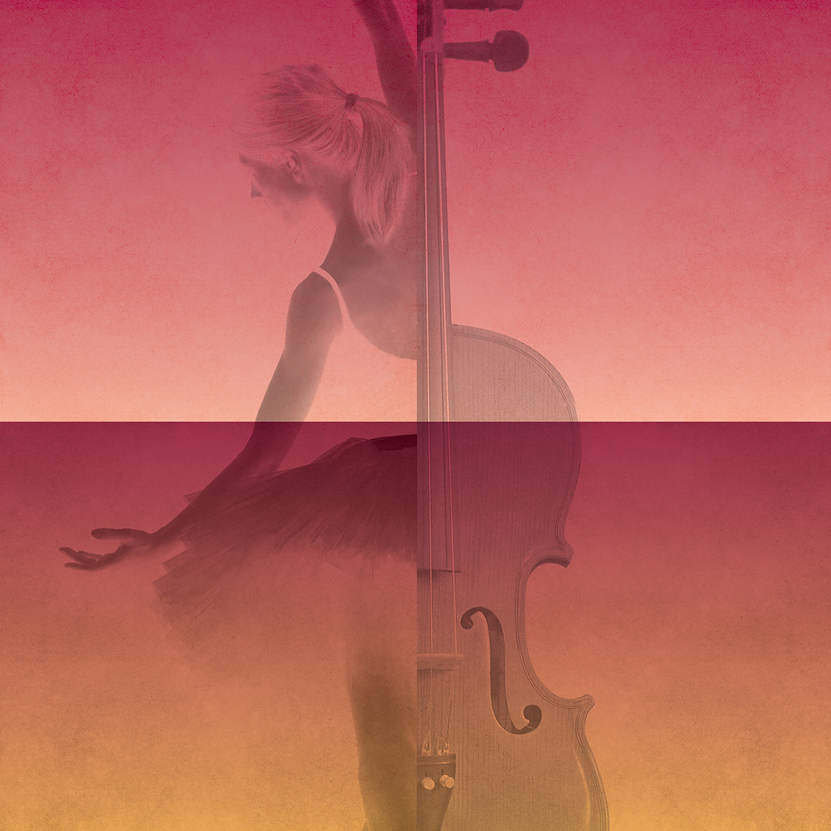 ballerina image with cello from concert poster